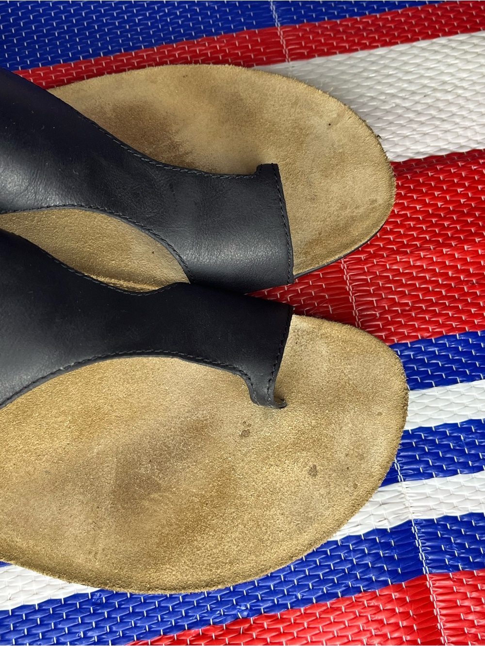 Dansko Reece women's thong sandals black waxy burnished leather Size 11.5 EU 42 - Picture 9 of 12